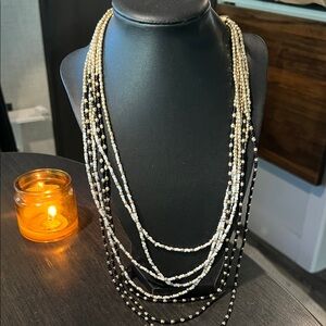 Elegant Multi-Strand Beaded Necklace